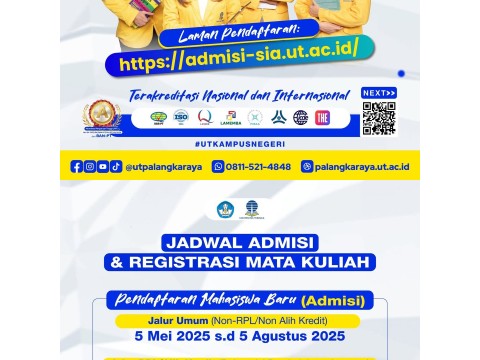 PENDAFTARAN MAHASISWA BARU UNIVERSITAS TERBUKA PALANGKA RAYA